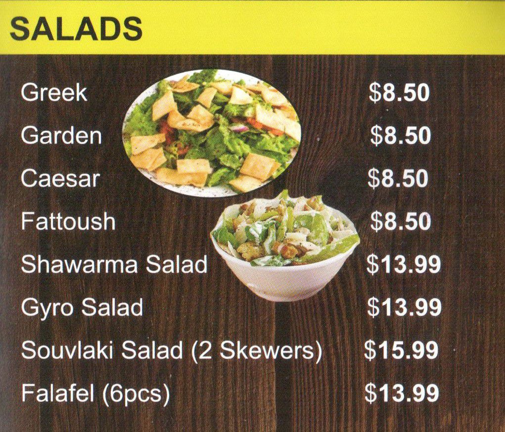 Menu FRUITLAND PIZZA & GRILL